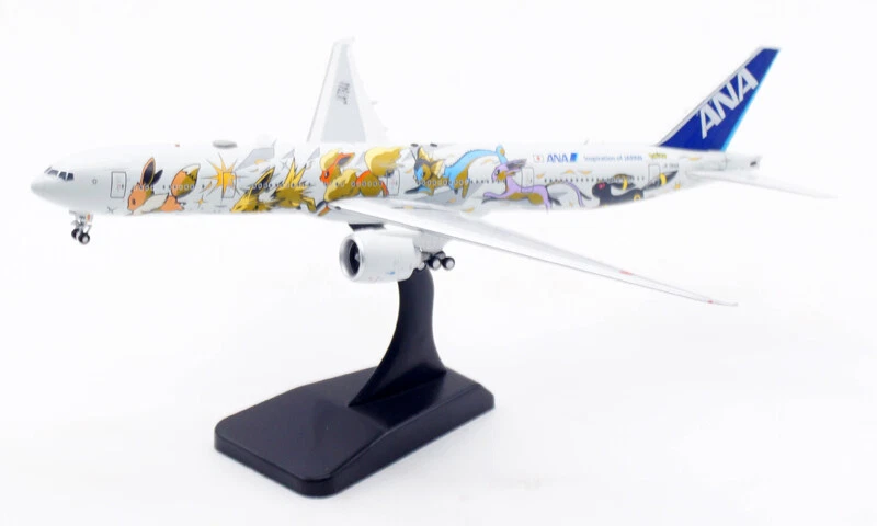 1:400 ANA All Nippon Airways B777-300ER Pokémon Livery Diecast Aircraft Model - Image 3 of 4