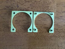 (25) Glenair Square Mounting Flange Nutplate Aluminum. NOS