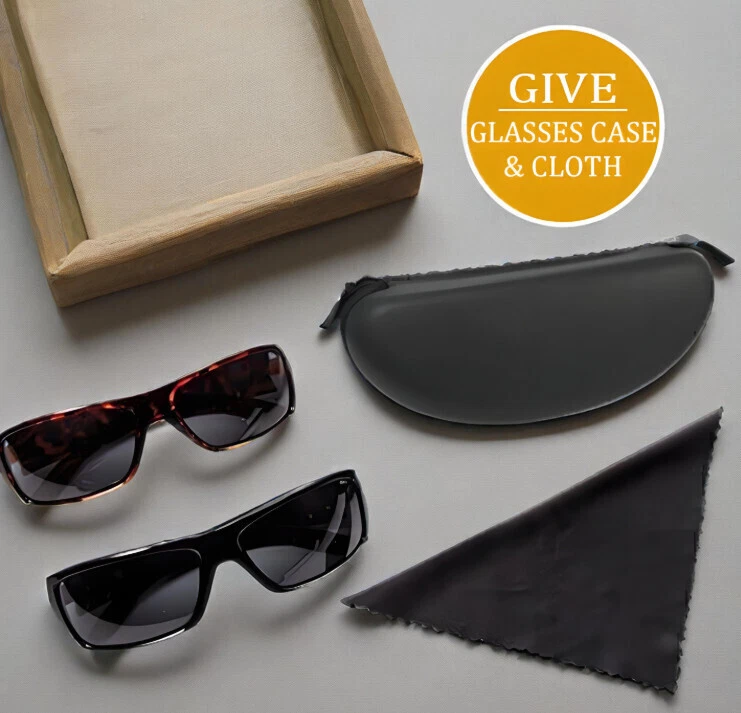 Sonnenbrille Sehstärke Federbügel Sonnenbrillen brille getönt mit Etui 2X - Bild 2 von 4