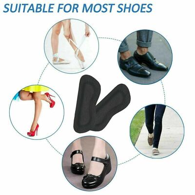 Pair Heel Grip Pads Shoes Comfort Cushions Liners Self-adhesive