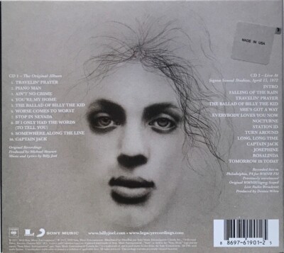 BILLY JOEL - Piano Man [Legacy Edition Digipak](2 CD, 2010 SONY 