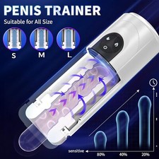Male Masturbators Automatic HandsFree Sucking Cup Thrusting Stroker Lubricants