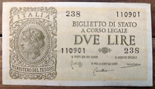 23 September 1944-LIEUTENANCY- Two Lire State Ticket GRADUATE-F.d.S.