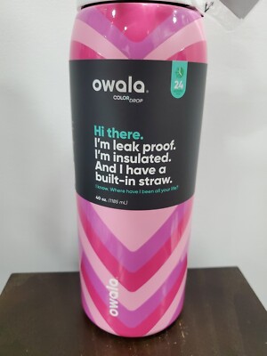 Owala FreeSip Stainless Steel Water Bottle / 40oz / Color: I 3 You