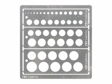 Tamiya MODELING TEMPLATE ROUND, 1-12.5mm 74150