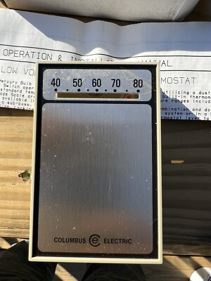 COLUMBUS ELECTRIC Part # LR17040 HEATING THERMOSTAT