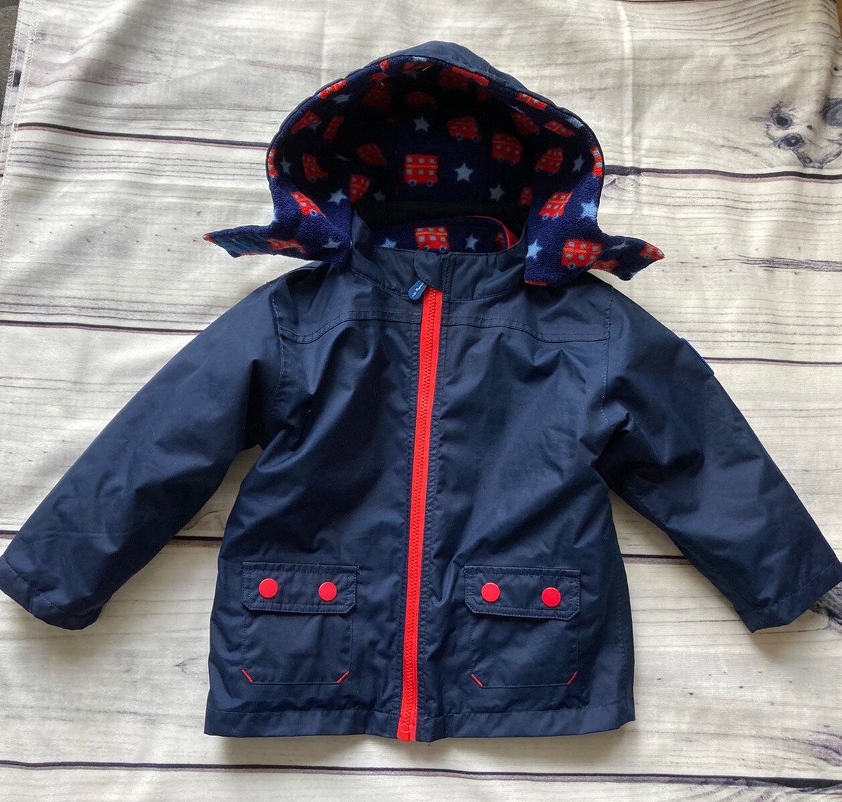 JoJo Maman Bebe in Waterproof Polarfleece Jacket/ Coat 12-18 - Main Image