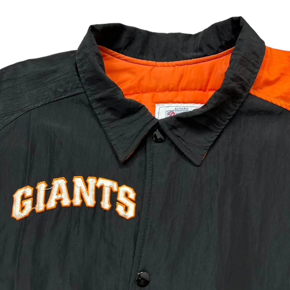 VTG 90s MLB SAN FRANCISCO GIANTS STARTER DIAMOND COLLECTION SATIN JACKET  Sz XL - Image 2 of 4
