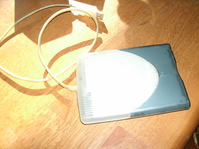 VST External USB Disk Drive Floppy Clear/Gray 1.44MB SmartDisk FDUSB-M 
