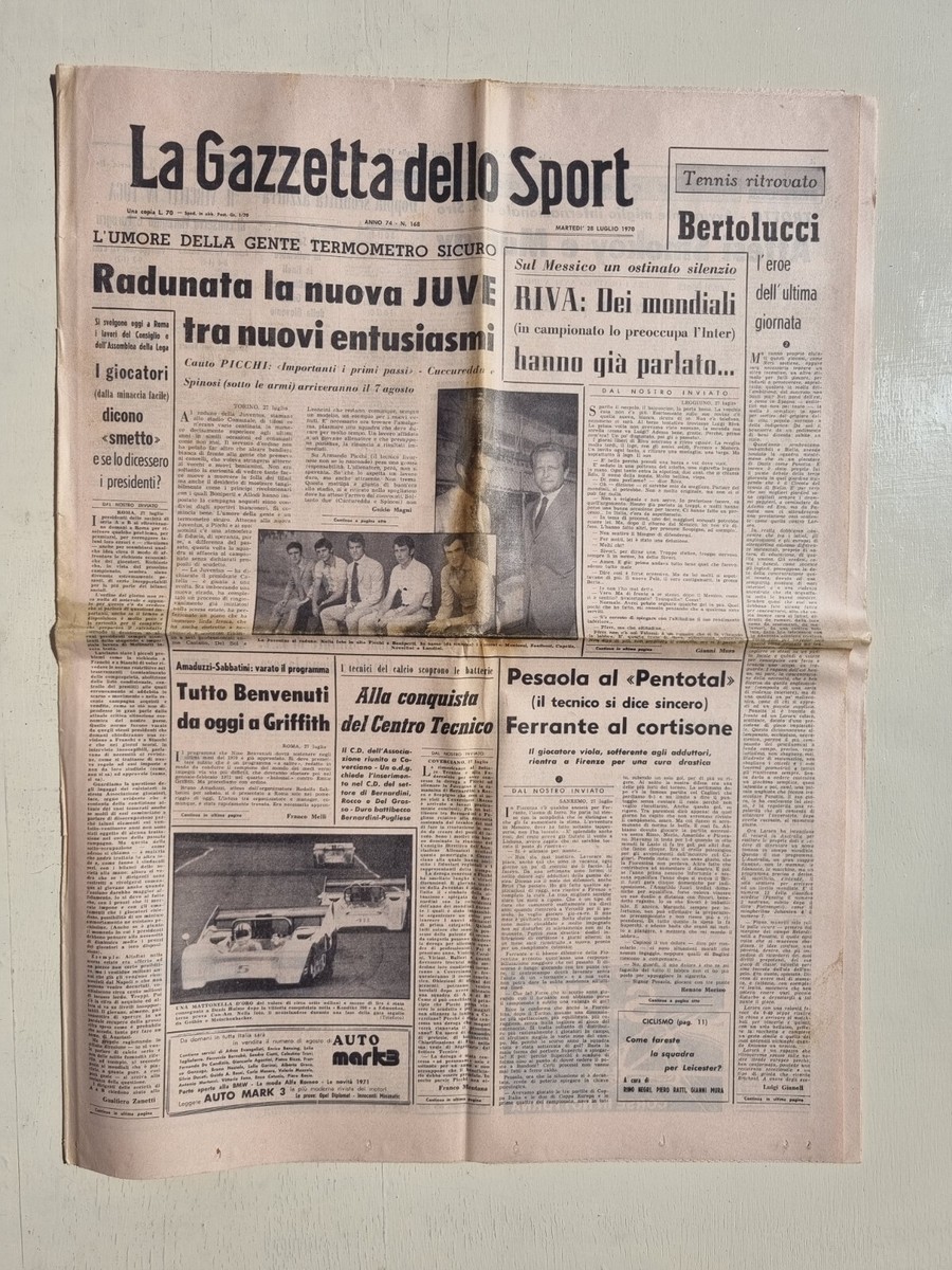 Ancien Magazine Gazzetta Dello Sport Illustrata – Spécial Coupe Du Monde 1978 Avec Gigi Riva
