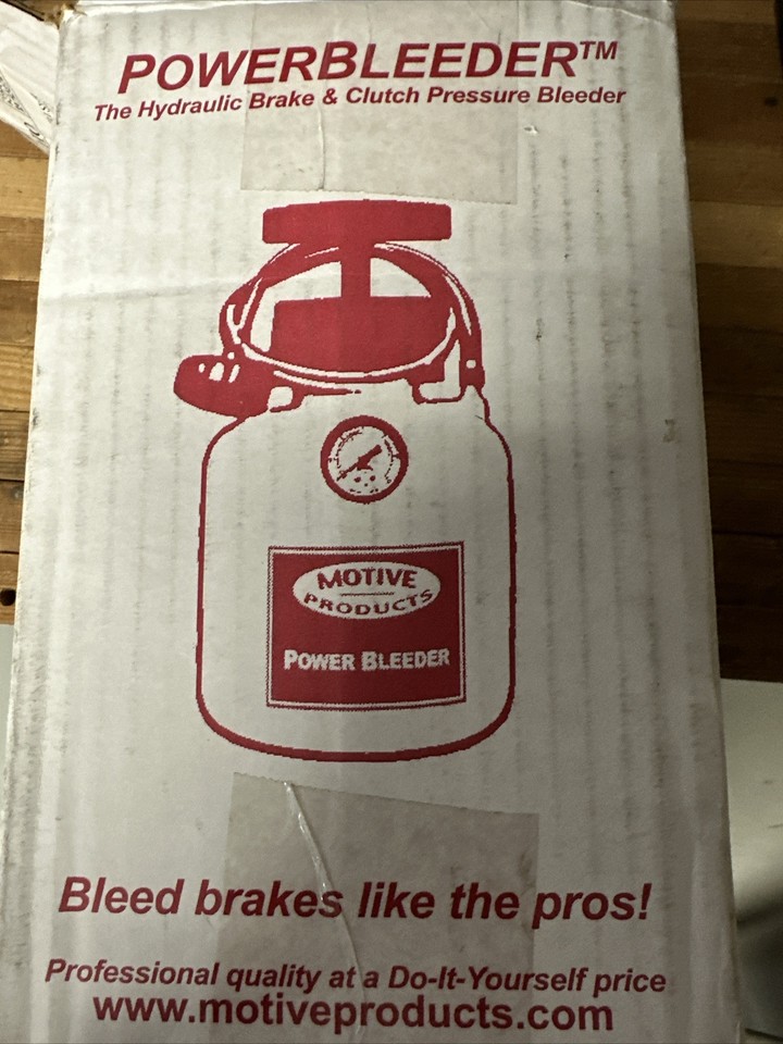 Motive Products Power Brake Bleeder Hand Pump Pressure Tank eBay
