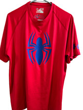 Under Armour Loose Coupe Lache Suelto Heatgear Spideman Size Large
