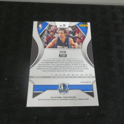 2019-20 Panini Prizm Orange #28 Steve Nash | eBay