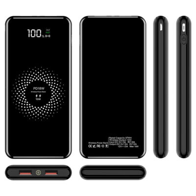 Qi Wireless Power Bank 900000mAh Backup Fast Portable Charger External Battery !