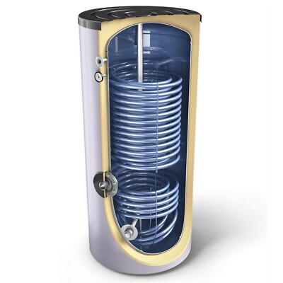 Wärmepumpenspeicher Hochleistungs-Warmwasserspeicher 2 extra große Wärmetauscher