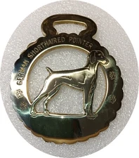 GERMAN SHORTHAIRED POINTER  - NEW - Superior quality horse brass    (N7815)