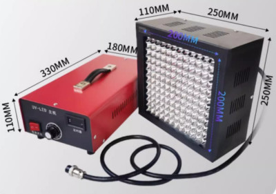 144 beads 300W &luminance adjustment LED UV curing lamp air-cooled 365/395/405nm
