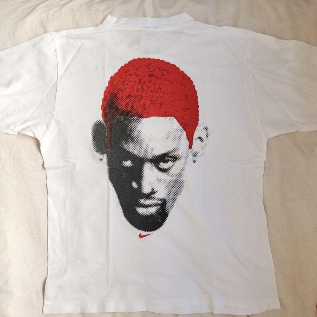 Nike Dennis Rodman T Shirt 90s Orange Hair Made In USA NBA Nike Dennis Rodman T Shirt 90s Orange Hair Made In USA NBA