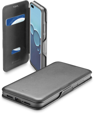 Cellularline Book Clutch 2 für Huawei P40, schwarz