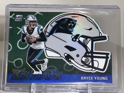 Bryce Young 2023 Contenders Optic X’s O’s Prizm Blue DIE CUT /99 Panthers RC