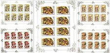 RUSSIE Champignons, Champignon, Mushroom, setas, Yvert N° 5304/08 en 5 Feuillets