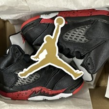 NIB 2018 Air Jordan 5 Retro TD 440890-006 Black Satan Bred Toddler Sz 4c