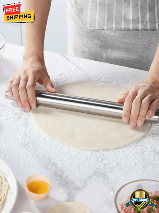 Stainless Steel Non Stick Rolling Pin Baking Dough