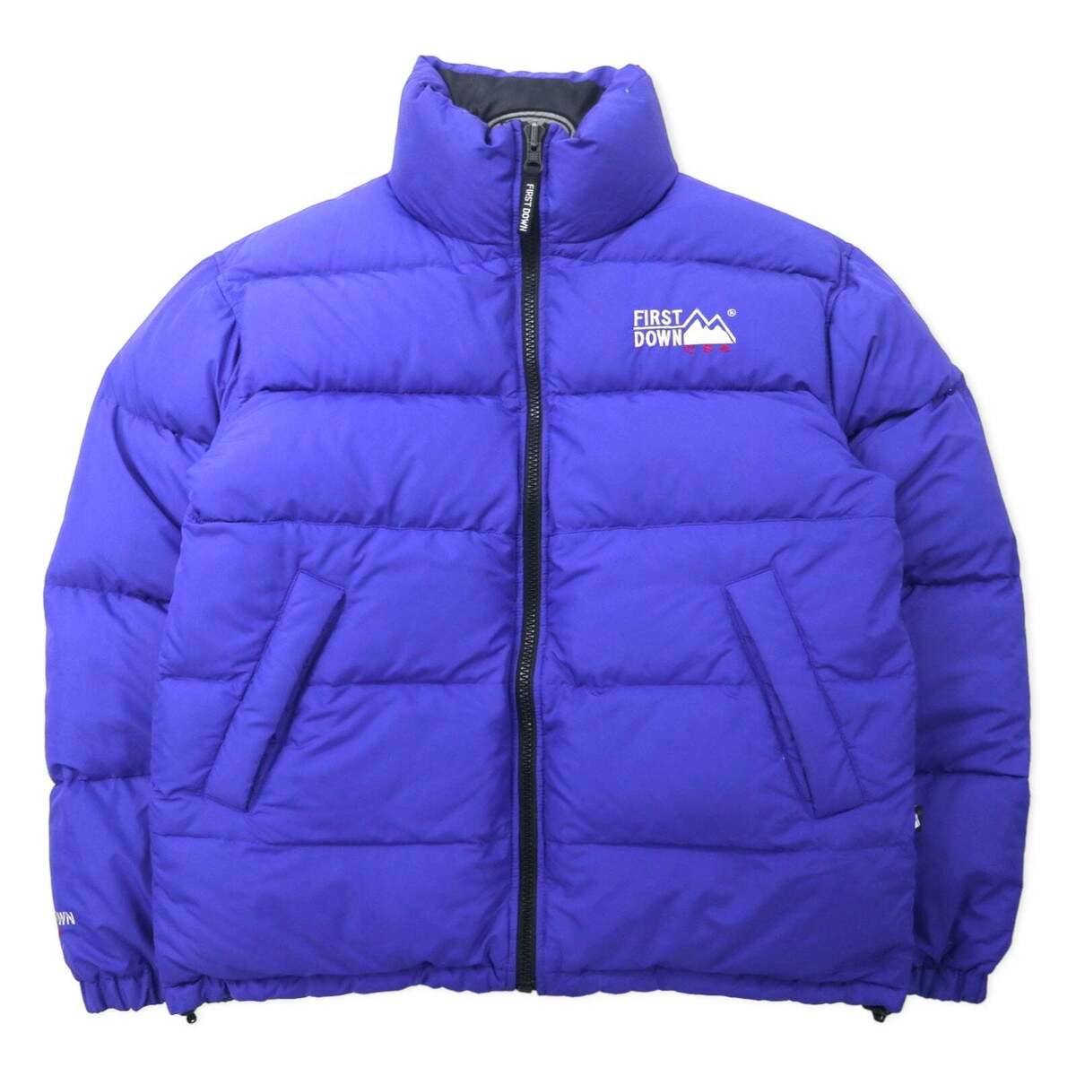 First Down USA 90's Reversible Puffer Jacket M Black Blue First Down USA 90's Reversible Puffer Jacket M Black Blue