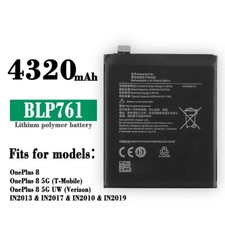 Battery For OPPO Oneplus8 1 8 5G UW BLP761 4320mAh High Quality Replacement New