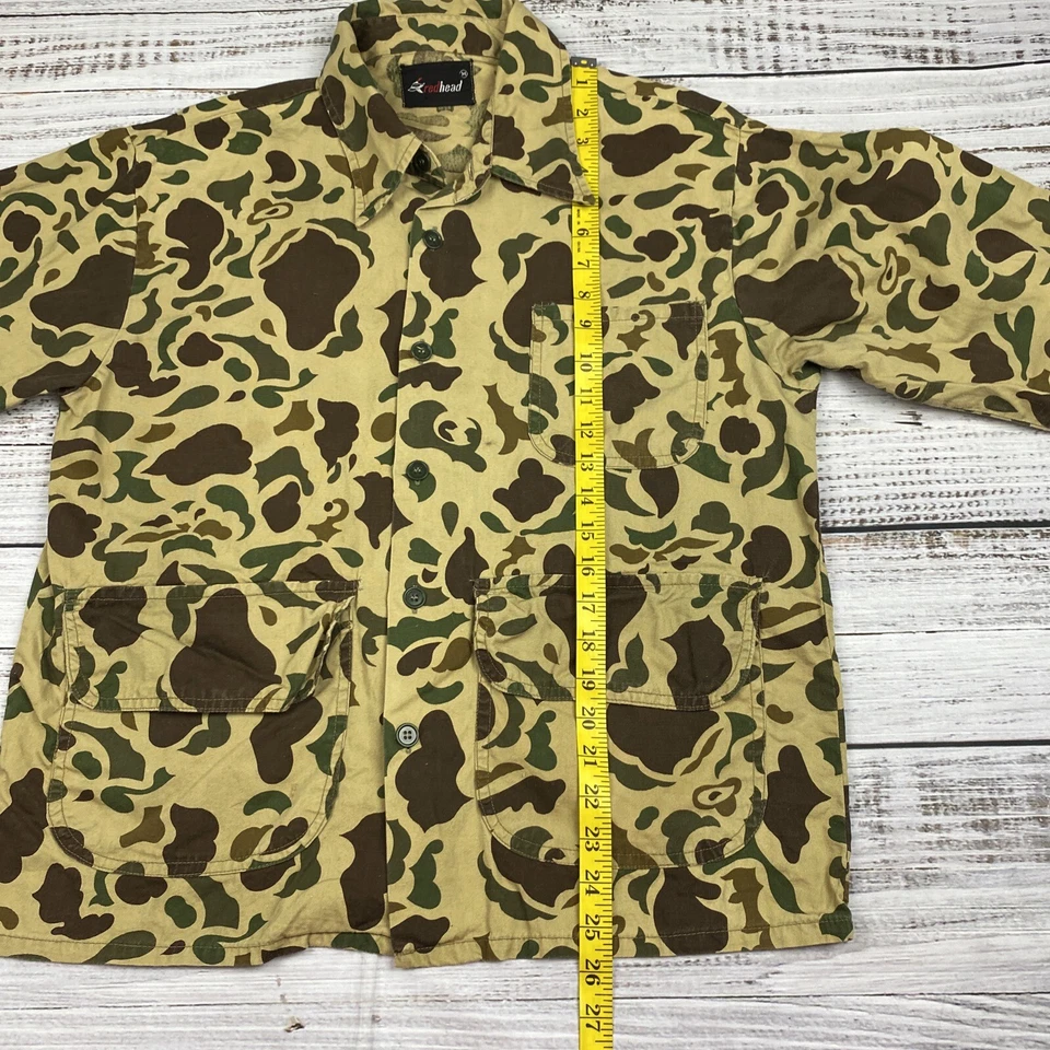 VTG Red Head Duck Camo Jacket Shirt Pants Set Mens Medium Hunting Suit Canvas - Image 3 of 4