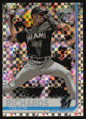 2019 Topps Chrome X-Fractor #93 RC Trevor Richards Miami Marlins