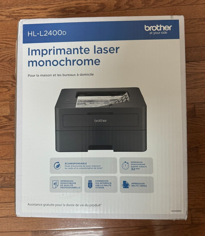 NEW Brother HLL2400D BlackandWhite Monochrome Laser Printer eBay