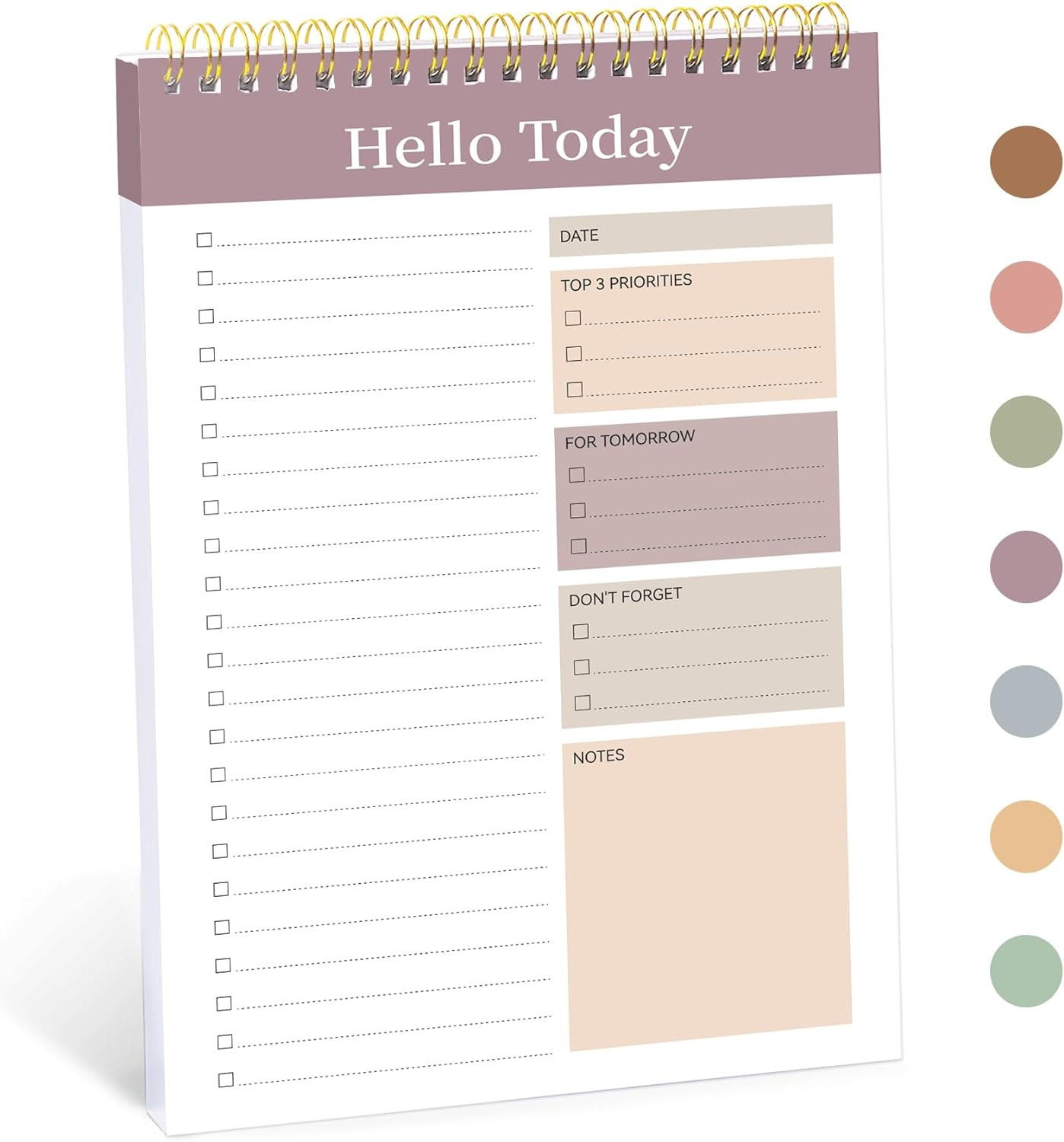 To Do List Notepad - to Do List Notebook with 52 Undated Sheets（6.5