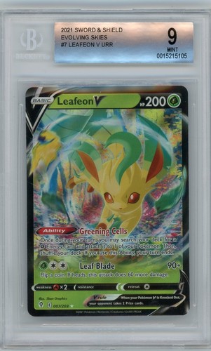 Leafeon V graded BGS 9 for sale on eBay