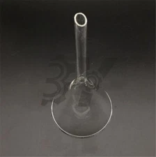 NEW 2PCS 60mm Glass Powder Funnel, With Straight Tip, Lab Glassware #A6-40
