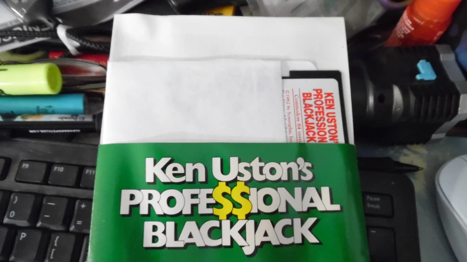 Ken Uston's Professional Blackjack; Atari 400/800/XL/XE +C-64; Flippy Disk; NOS - Image 3 of 4