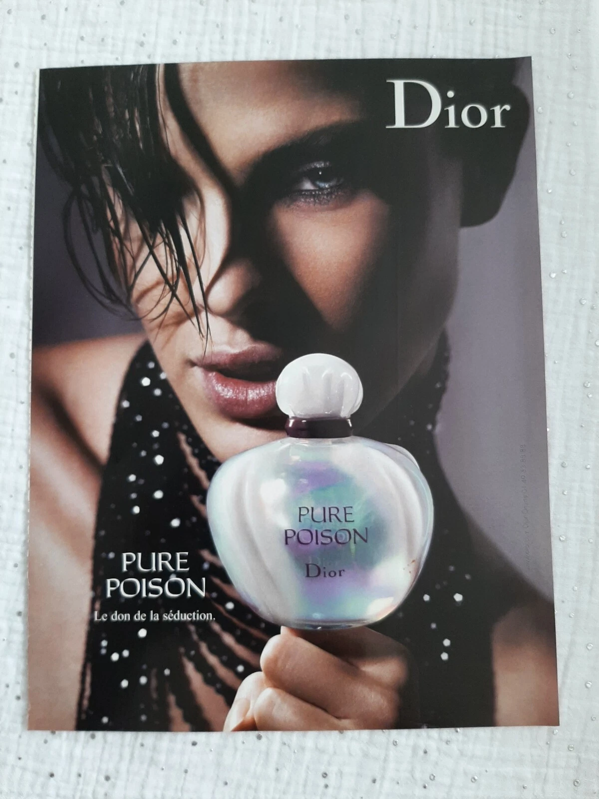 Publicité papier Parfum. Perfume Ad C. Dior Pure Poison de 2005
