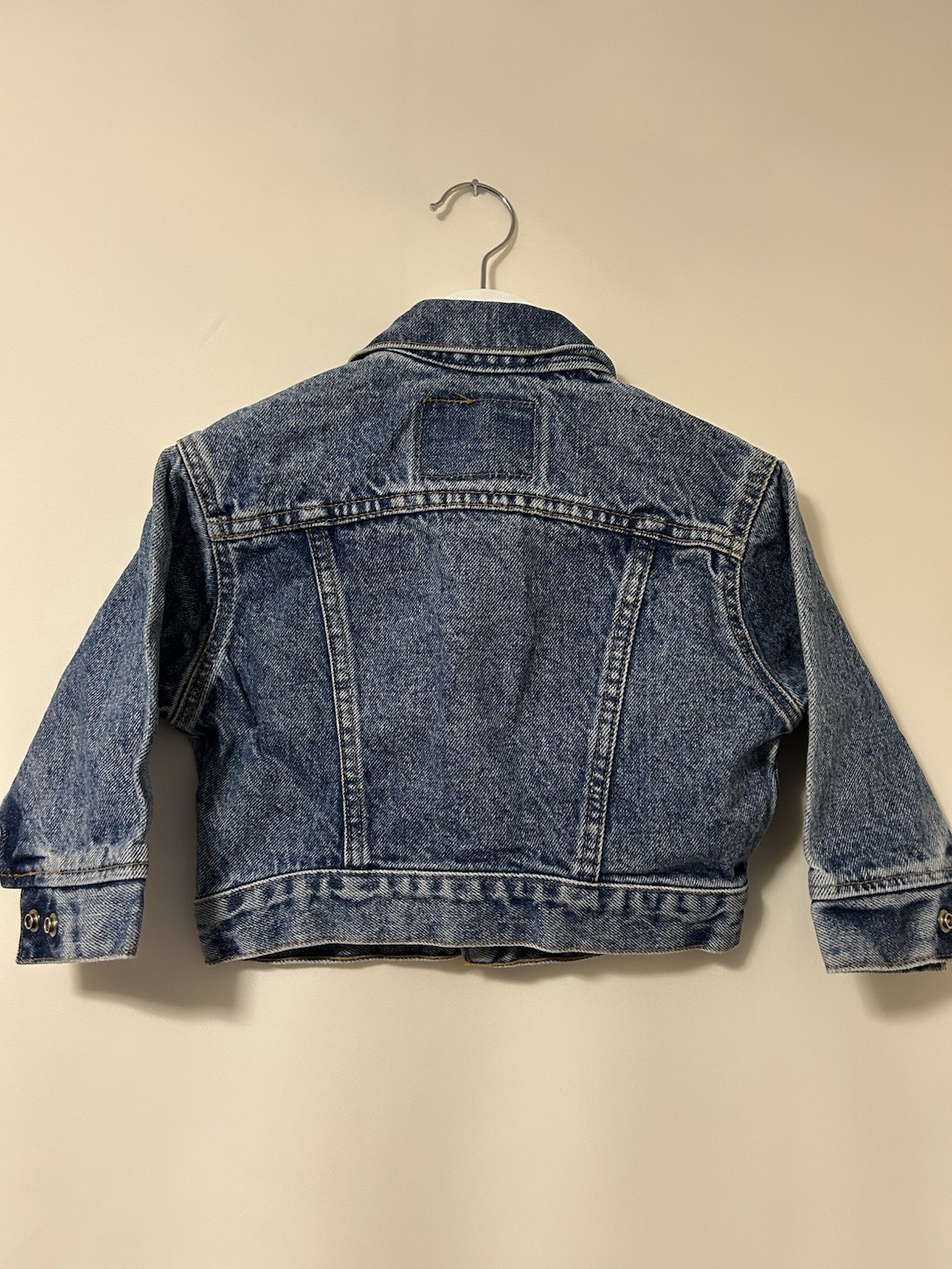 Vintage Little Levis Orange Tab Made in USA Baby Toddler Denim Jacket 2T thumbnail 6