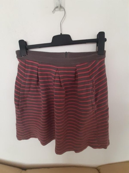 Women Boden Skirt Grey Cotton 36 / S / 44