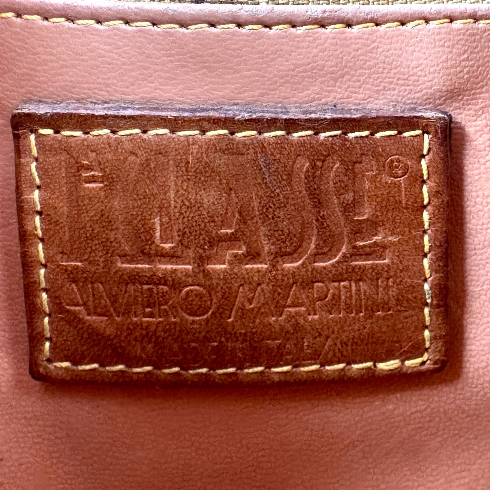 PRIMA CLASSE Shoulder Bag Drawstring Map Leather … - image 11