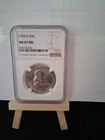 1963 d franklin half dollar ms 63 fbl