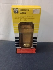 Unican ILCO SINGLE CYLINDER JIMMY PROOF LOCK D203CSP deadbolt Rim Deadlock VTG