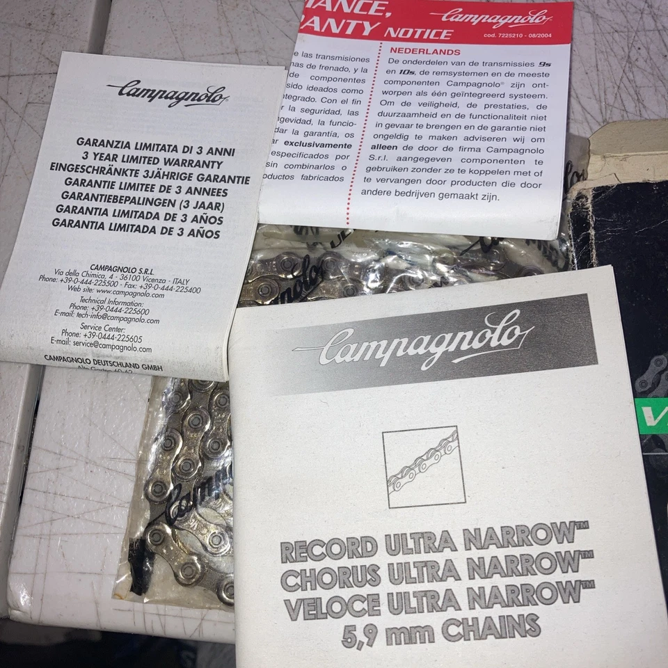 NEW Campagnolo VELOCE Ultra Narrow 10 Speed Chain Fits 091-C-07 EA CA-10SPVC - Image 4 of 4