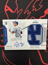 Panini 2016 National Treasures Rookie Materials Auto Patch Corey Seager 06/10 