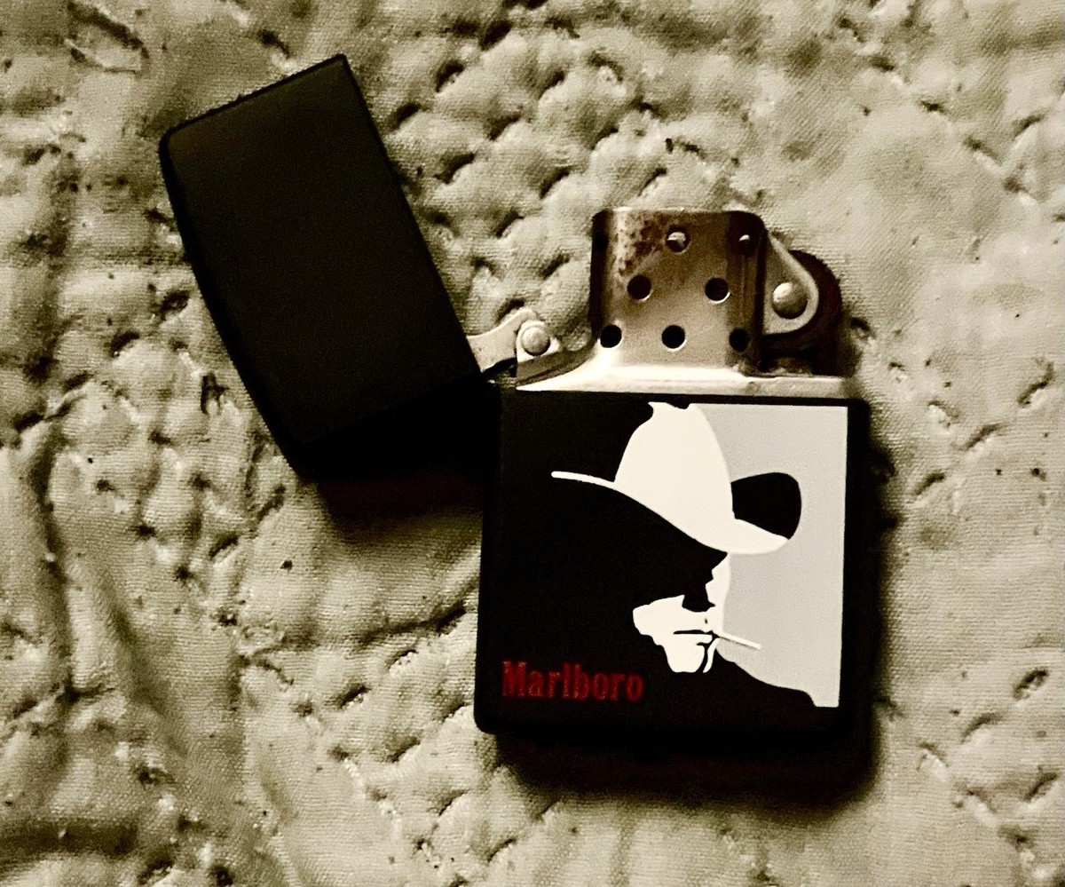 Zippo Marlboro Cowboy Design Cigarette Lighter Black | eBay