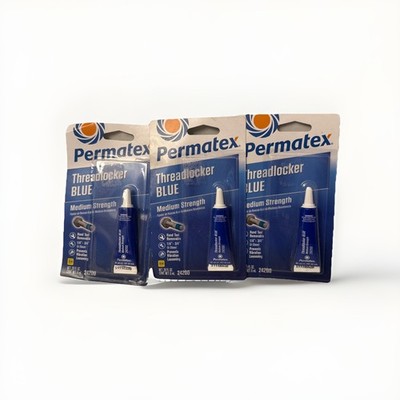 3- Permatex Threadlocker Blue 6ml Liquid Glue