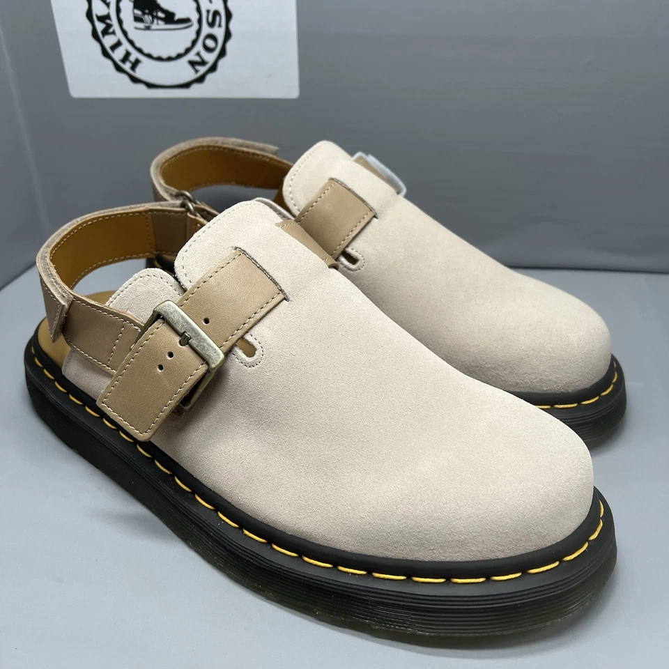 Dr. Martens Jorge II Sandals Parchment Beige Suede Men Sz 10 Women Sz 11 NEW - Image 4 of 4