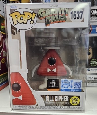 Funko Pop! Gravity Falls- BILL CIPHER #1637 GITD with PROTECTOR (Toy Temp Exclu)