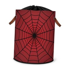 Kids Laundry Basket,Children Toy Storage Bin,Cartoon Dirty Red Spiders Web