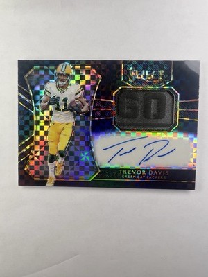 2016 Select Trevor Davis Rookie Materials Auto BLACK 1/1  #RM-TD